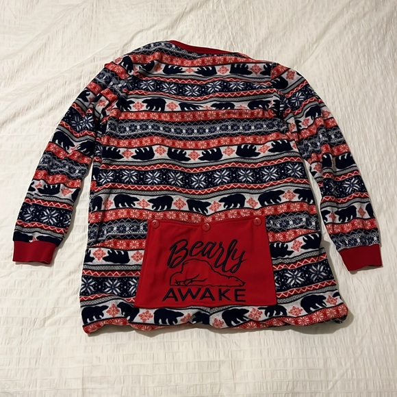 Women’s Fleece Christmas Onesie Pajamas - Size Large - Picture 3 of 3